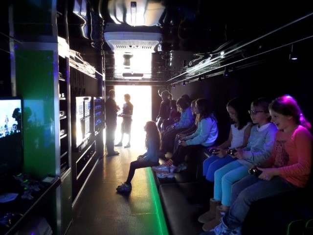 Stadium Seating in Game Truck